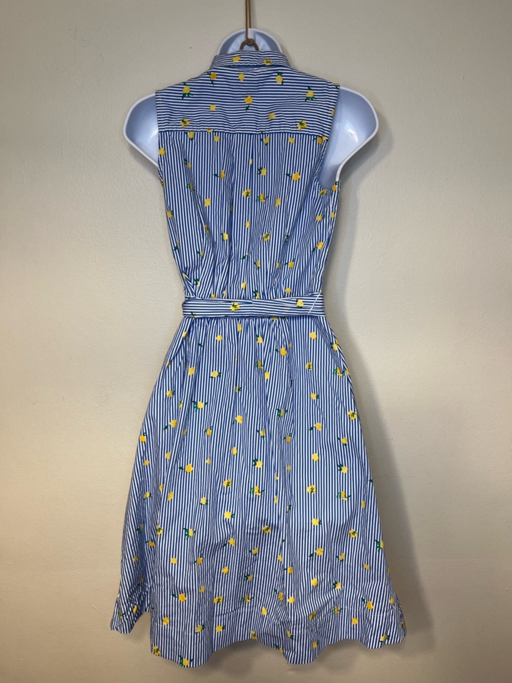 J. Crew Lemon Striped Dress - Picture 7 of 9